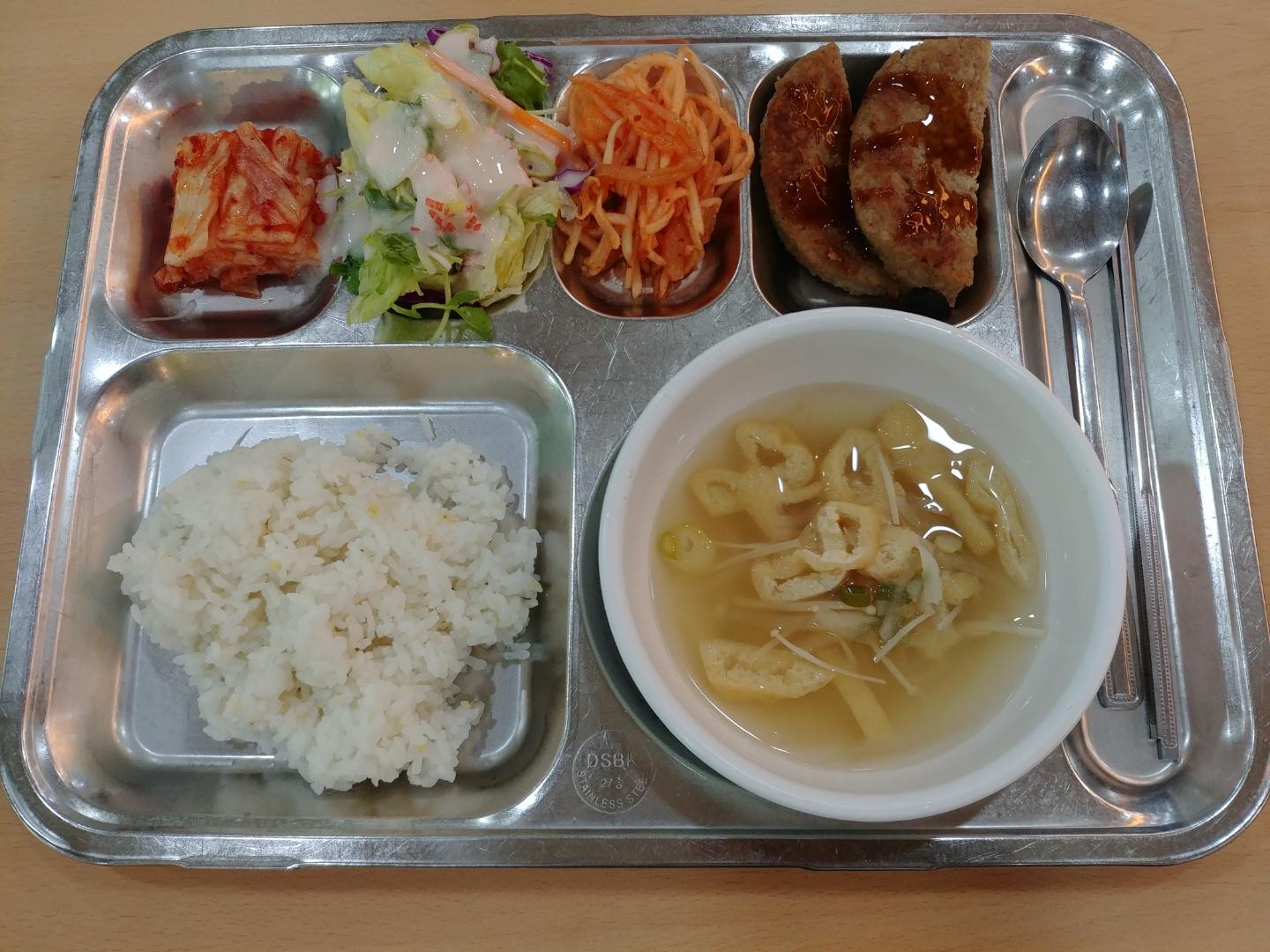 유부팽이 된장국